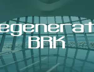 Regenerate BRK font