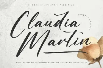 Claudia Martin font