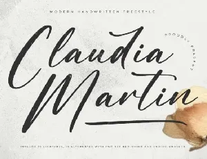 Claudia Martin font