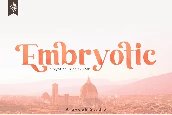 Embryotic Serif Display font