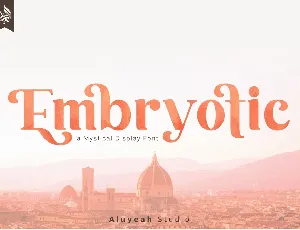 Embryotic Serif Display font