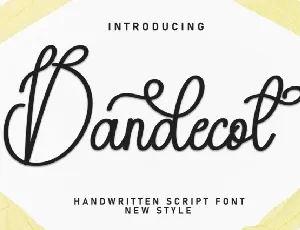 Bandecot Script font