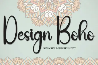 Design Boho Script font