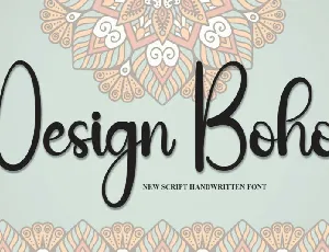 Design Boho Script font