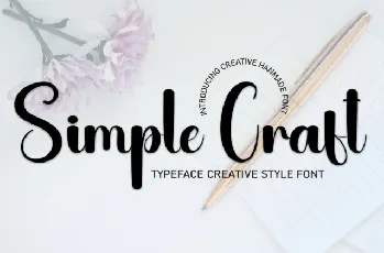 Simple Craft Script font