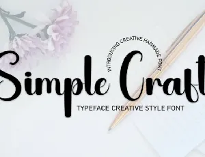 Simple Craft Script font