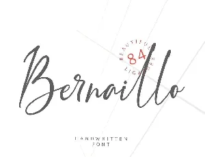 Bernaillo Script Free font