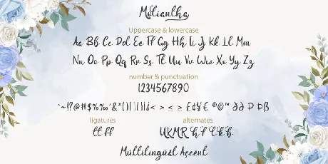 Moliantha - Personal Use font