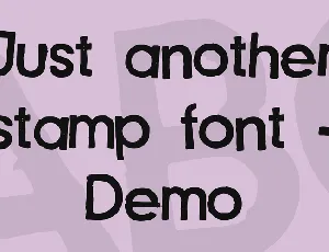 Just another stamp font - Demo