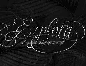 Explora font