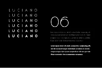Luciano font