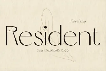 CS Resident font