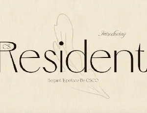 CS Resident font