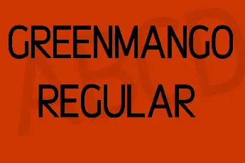 Greenmango font