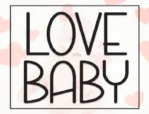 Love Baby Display font