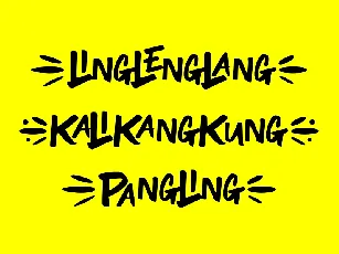 Ling Leng Lang font