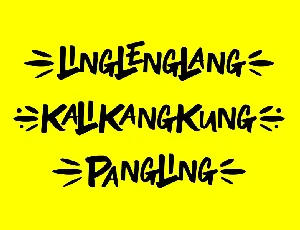 Ling Leng Lang font