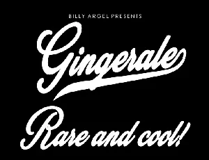 Gingerale font