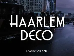 Haarlem Deco Typeface Free font