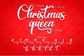 Christmas Queen - Personal Use font