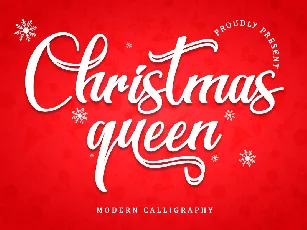 Christmas Queen - Personal Use font