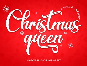 Christmas Queen - Personal Use font