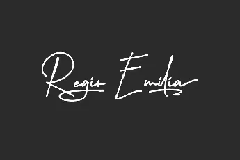 Regio Emilia Demo font