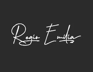 Regio Emilia Demo font