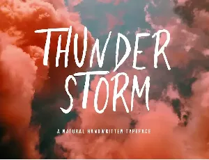 Thunderstorm font