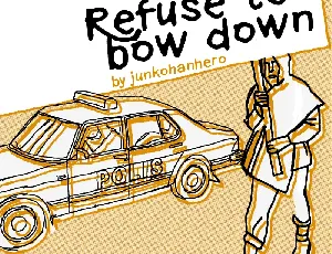 Refuse to bow down font