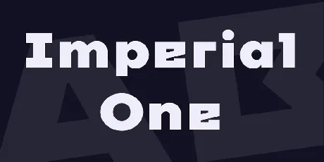 Imperial One font