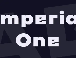 Imperial One font