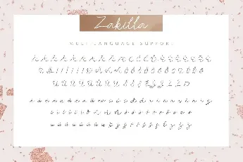 Zakilla DEMO font