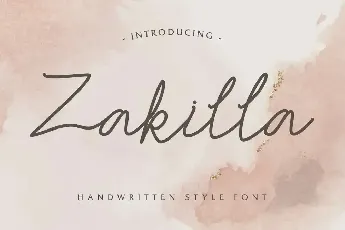 Zakilla DEMO font