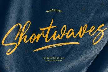 Shortwaves Brush font