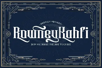 Rowney Kahfi font