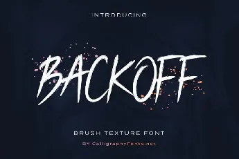 BACKOFF Script font