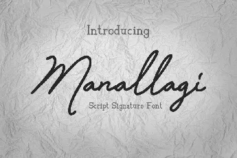 Manallagi Script font