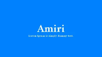 Amiri Family font