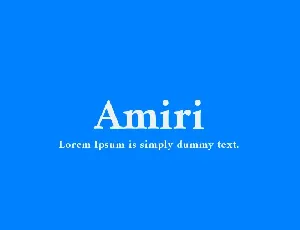 Amiri Family font