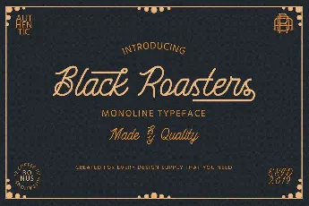 Black Roasters Typeface font