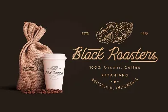 Black Roasters Typeface font