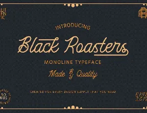 Black Roasters Typeface font