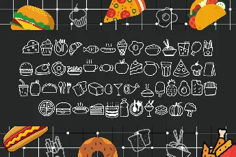 Foodlist Illustration font