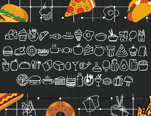 Foodlist Illustration font