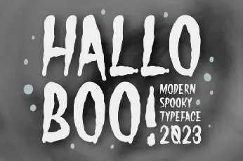 Hallo Boo Display font