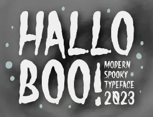 Hallo Boo Display font