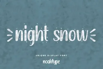 Night Snow Demo font