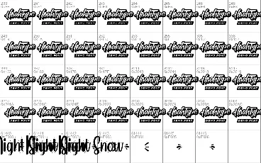 Night Snow Demo font