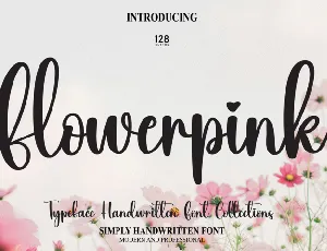 Flowerpink font